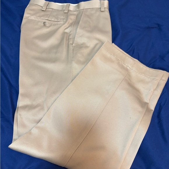 Dockers Tan Dress Pants Flat Front Classic - Picture 1 of 3